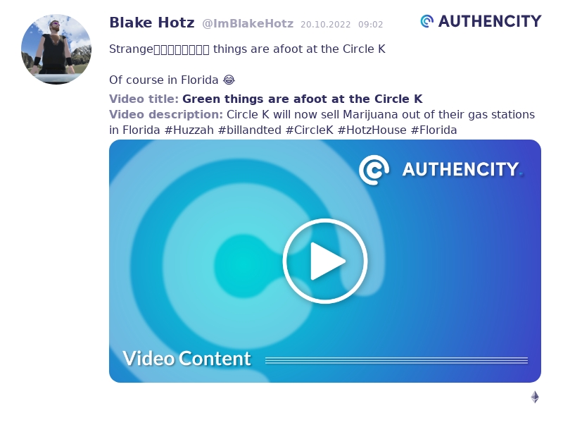 Authencity publication by Blake Hotz (@ImBlakeHotz)