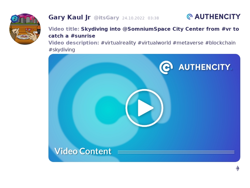 Authencity publication by Gary Kaul Jr (@itsGary)