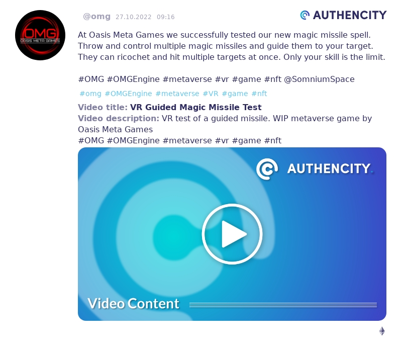 Authencity publication by   (@omg)