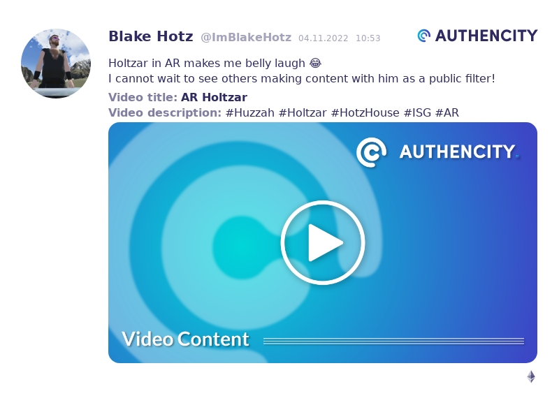 Authencity publication by Blake Hotz (@ImBlakeHotz)