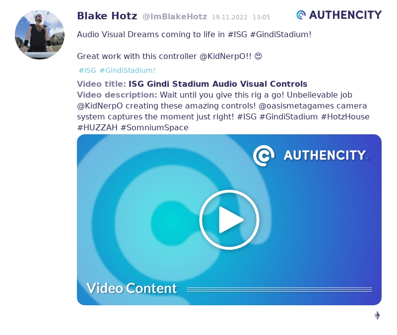 Authencity publication by Blake Hotz (@ImBlakeHotz)